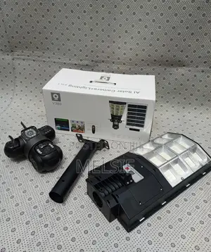 2 ,1solar Light V380 PTZ Rotating Outdoor Surveillance Security Camera