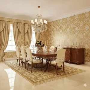 Stylish Living Room Floral Pattern Wallpapers