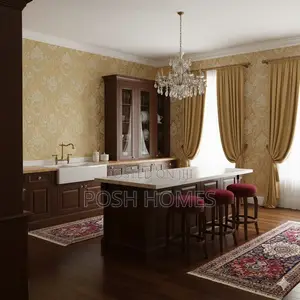 Lounge Glamour Gold With Cream Floral Wallpapers