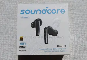 Soundcore Liberty 5 by Anker, Noise-Cancelling Wireless Earbuds.