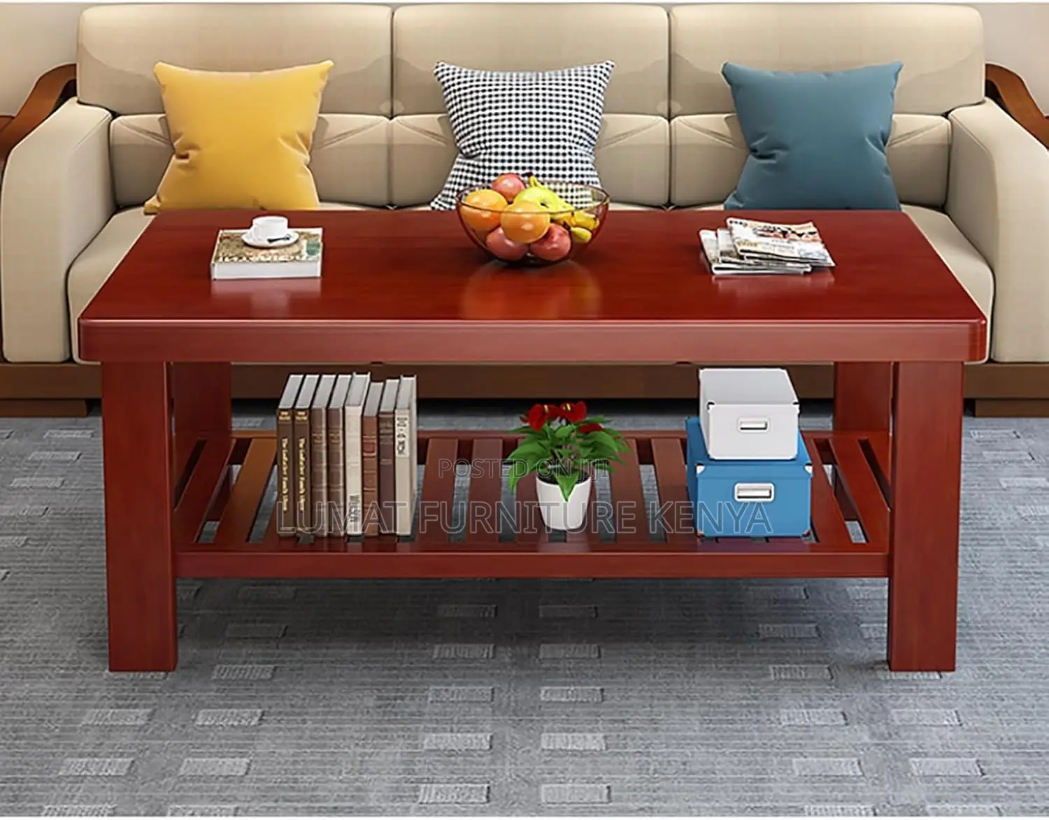 Modern Mahogany Coffee Table