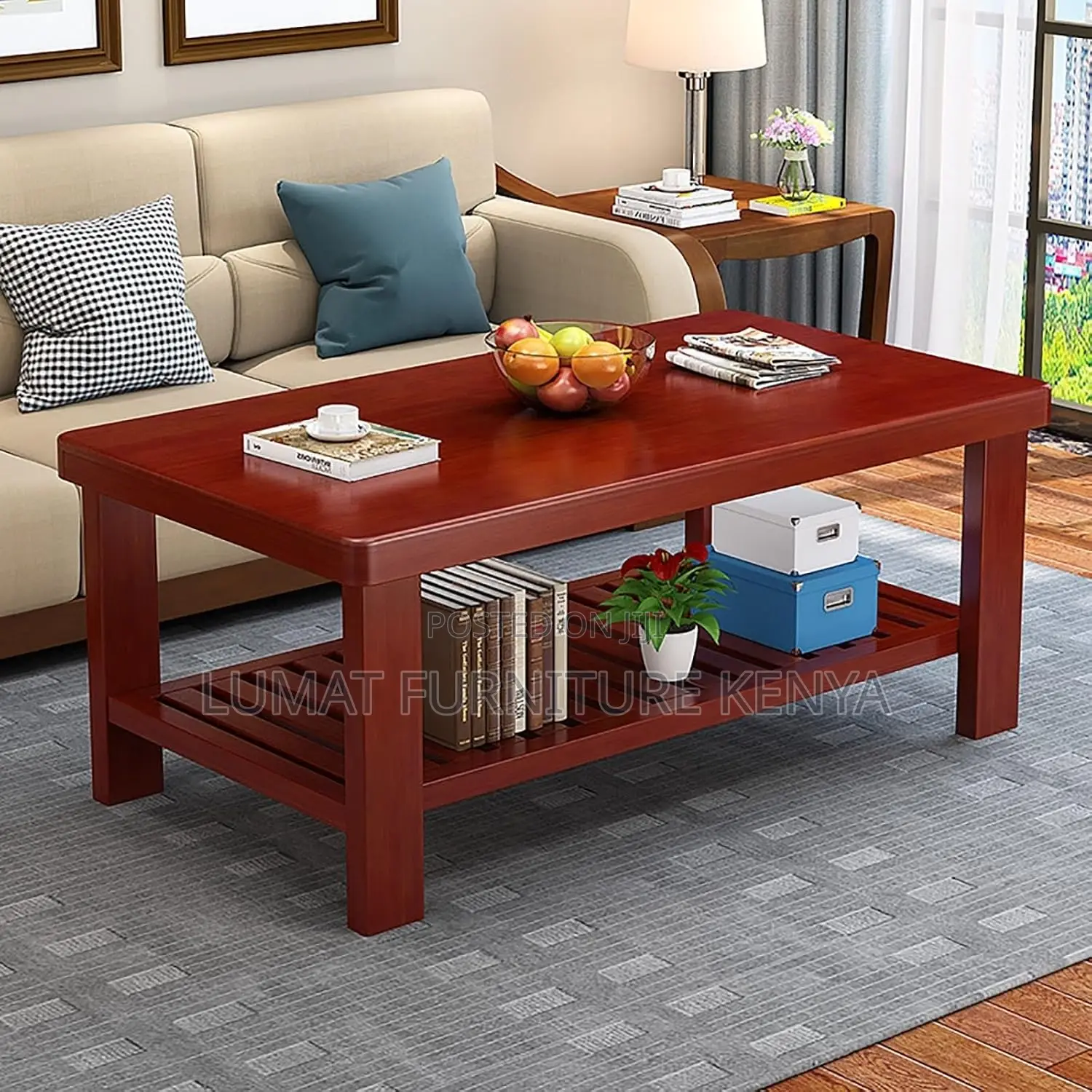 Modern Mahogany Coffee Table