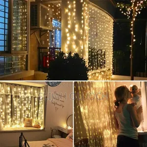 3m×3m Curtain Lights With Remote*