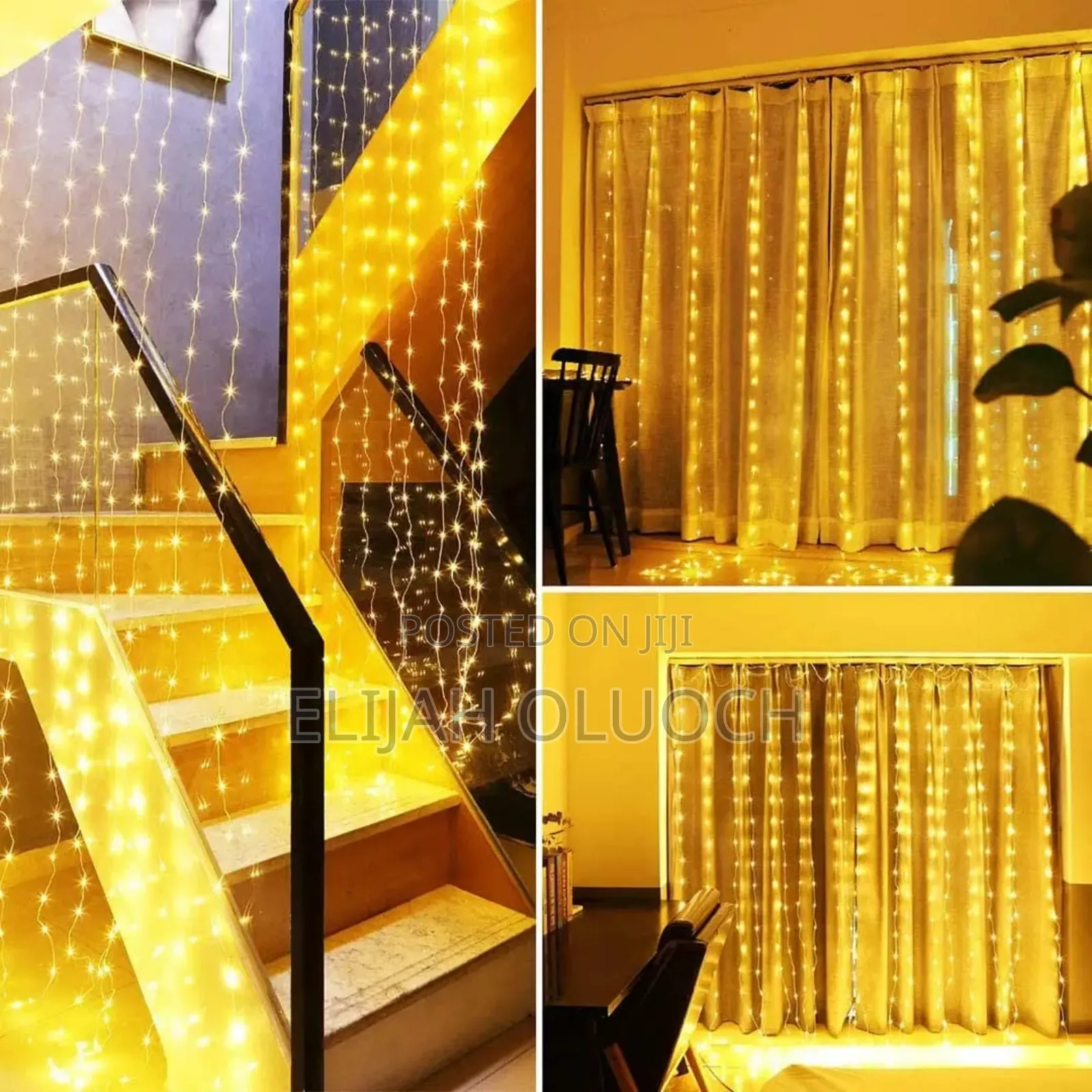 3m×3m Curtain Lights With Remote*
