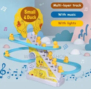 Kids Duck Climbing Stairs Toy(Track Slide Toy) /Duck Roller Coaster.