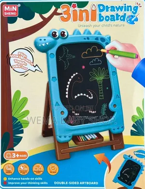 Kids 3-in-1 Drawing Board.