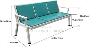 3 Link Heavy Duty Office Reception Bench