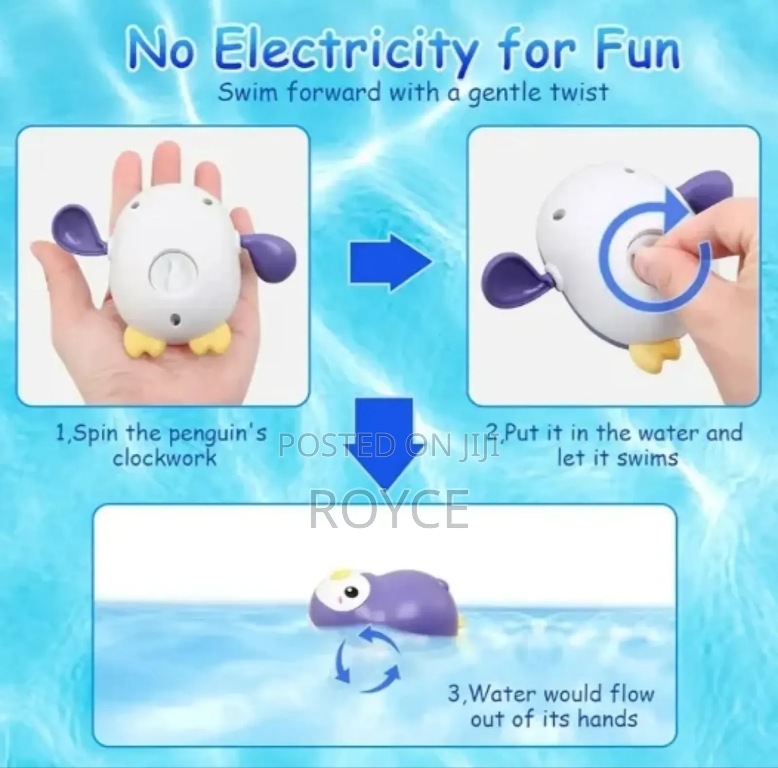 Wind Up Penguin Bath Toy