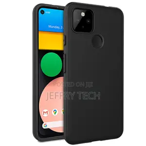 Soft Flexible Candy Case Back Case Cover for Google Pixel 4a - Black