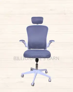 White Ergonomic Office Chair (Plush) — Moving Fast