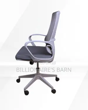 Breathable Grey Ergonomic Mesh Office Chair