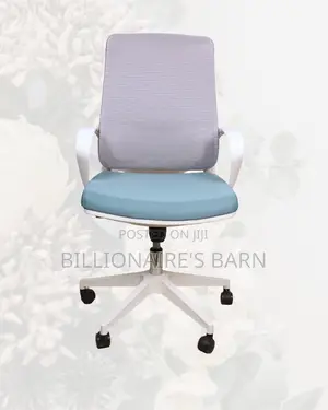 White Ergonomic Mesh Office Chair | Executive Nylon Castors