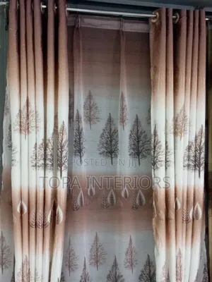 Brown Flowered Curtains for All House Window Covering Curtains
