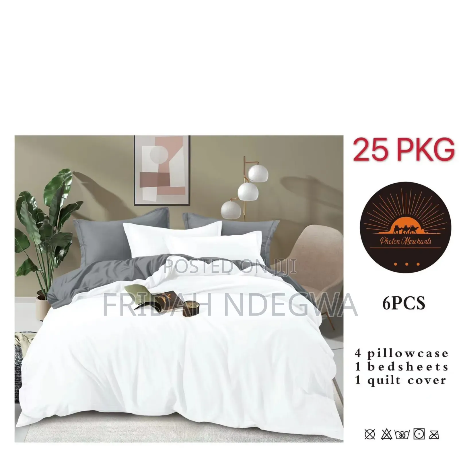 *2 Sided 100% Cotton Duvet Covers.