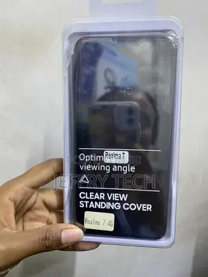 Monkish Mobile Flip Cover for Realme 7 Mirror Clear View