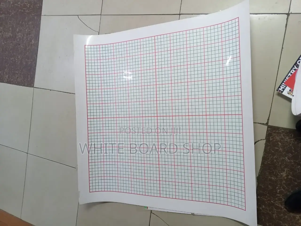 Laminated Plastic Graph Board Sheet 120cm X 120cm (4ft X 4ft)