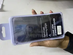 Misky Clear View Flip Cover for Xiaomi Redmi Note Note 10s (Black)