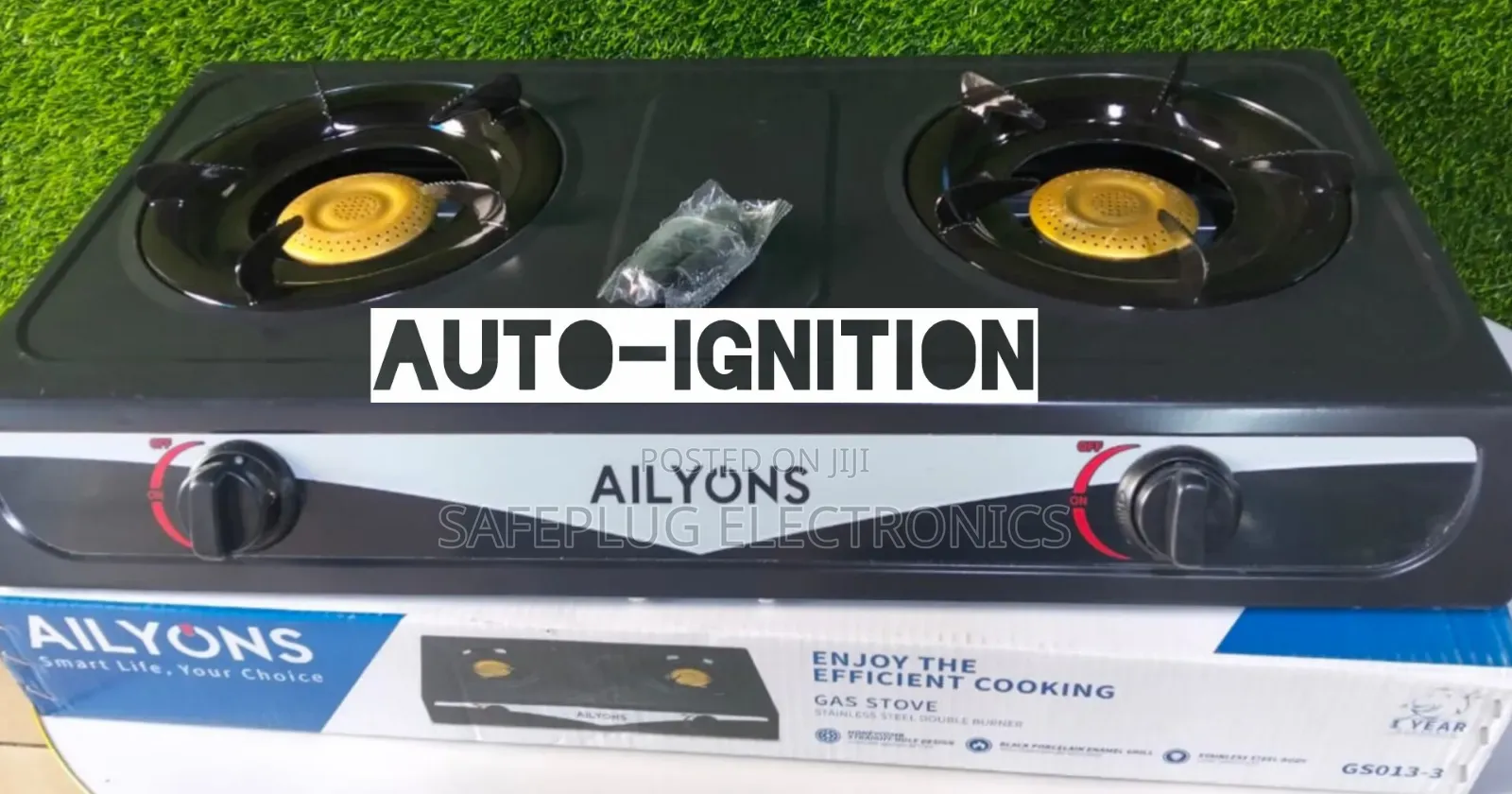 Ailyons Metallic 2 Stainless Burner Gas Cooker