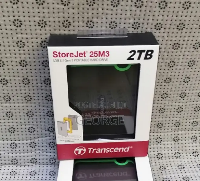 Restocked Transcend 2tb Usb 3.1 Portable External Hard Drive