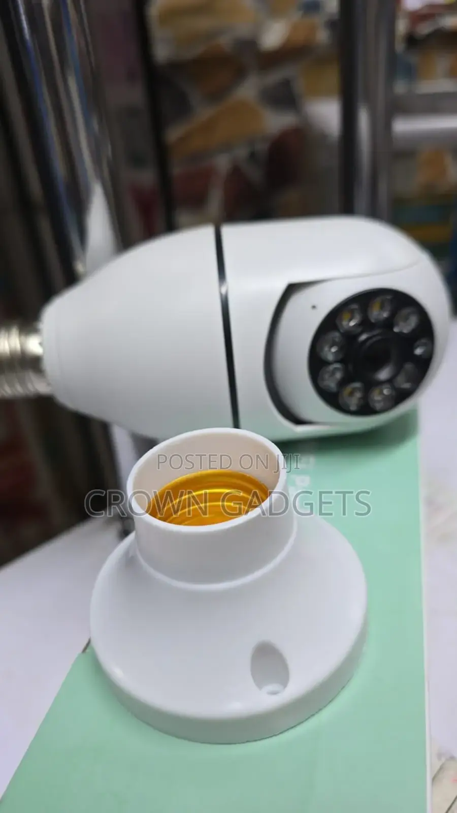 Wi-Fi Bulb Camera 360° Fish-Eye Smart Home Security Camera