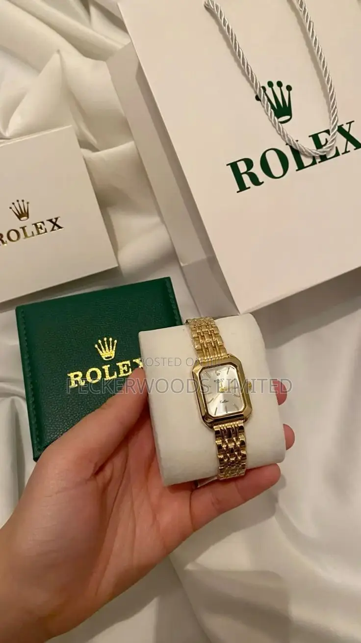 Gold Watch Rectangular