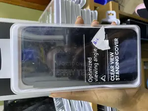 Brikes Samsung A12 Case Clear View Mirror Magnetic Smart Flip