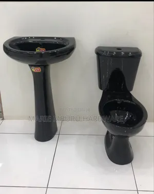 Toilet Black Set Full Complete