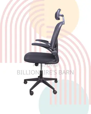 Grey Ergonomic Office Chair | Imported Headrest Support