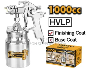 Ingco Hvlp Air Spray Gun 1000cc 1.4mm Nozzle Compressor Paint Sprayer