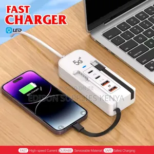 Phone Charging Station Extension Cable With Type C Fast Charging 66w