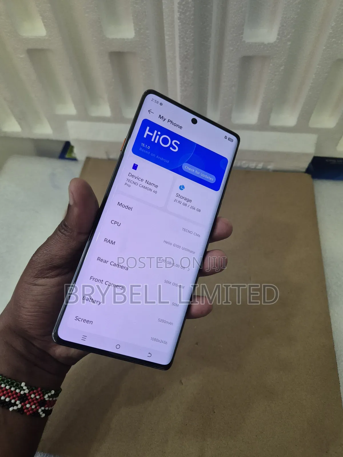 Tecno Camon 40 Pro 256 GB Gray