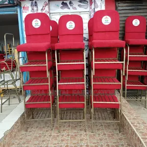 Church Seats With Cushioned Backrests for Comfort.