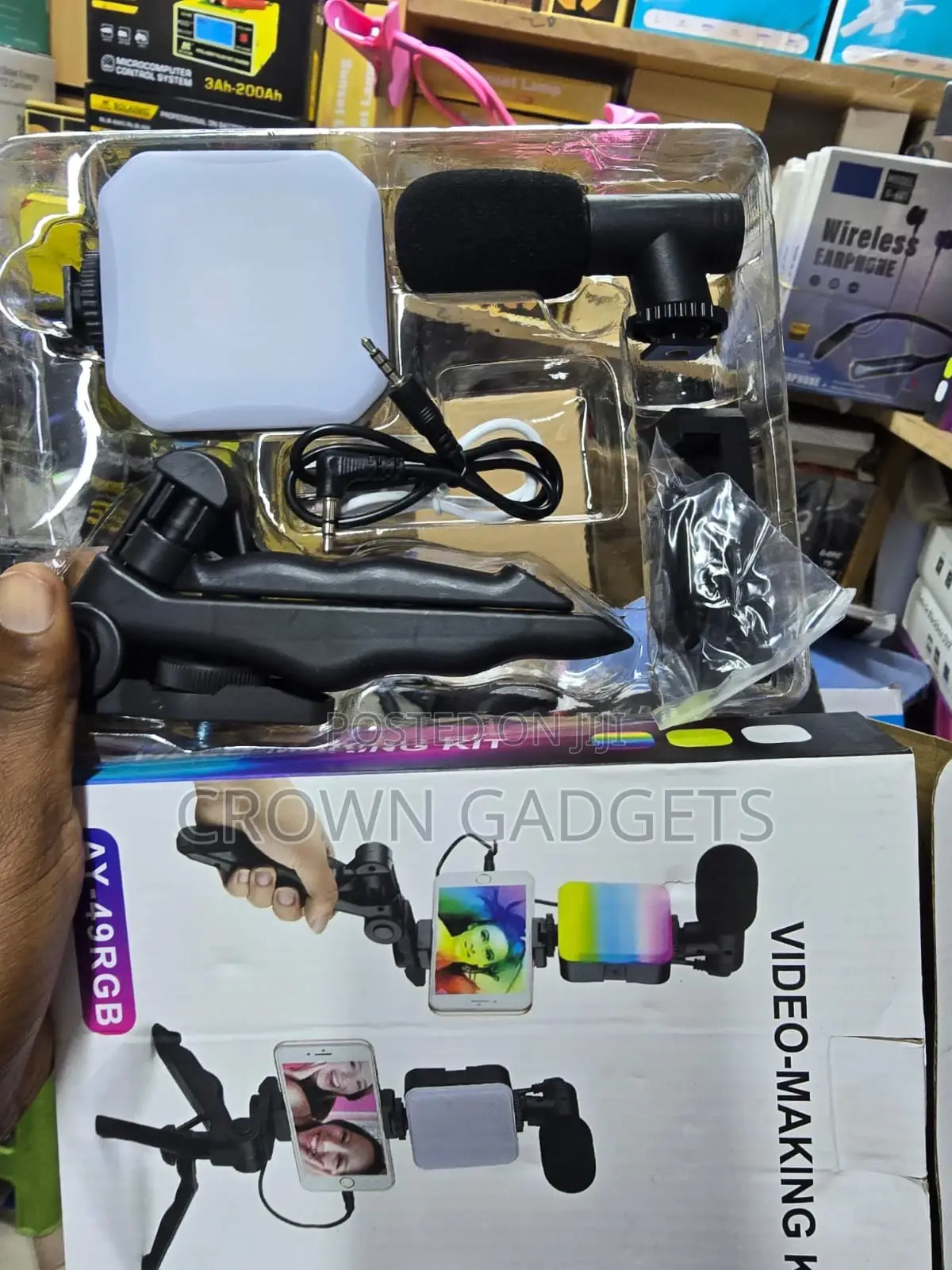 Professional Ay-49rgb Smartphone Filmmaking Kit With Light