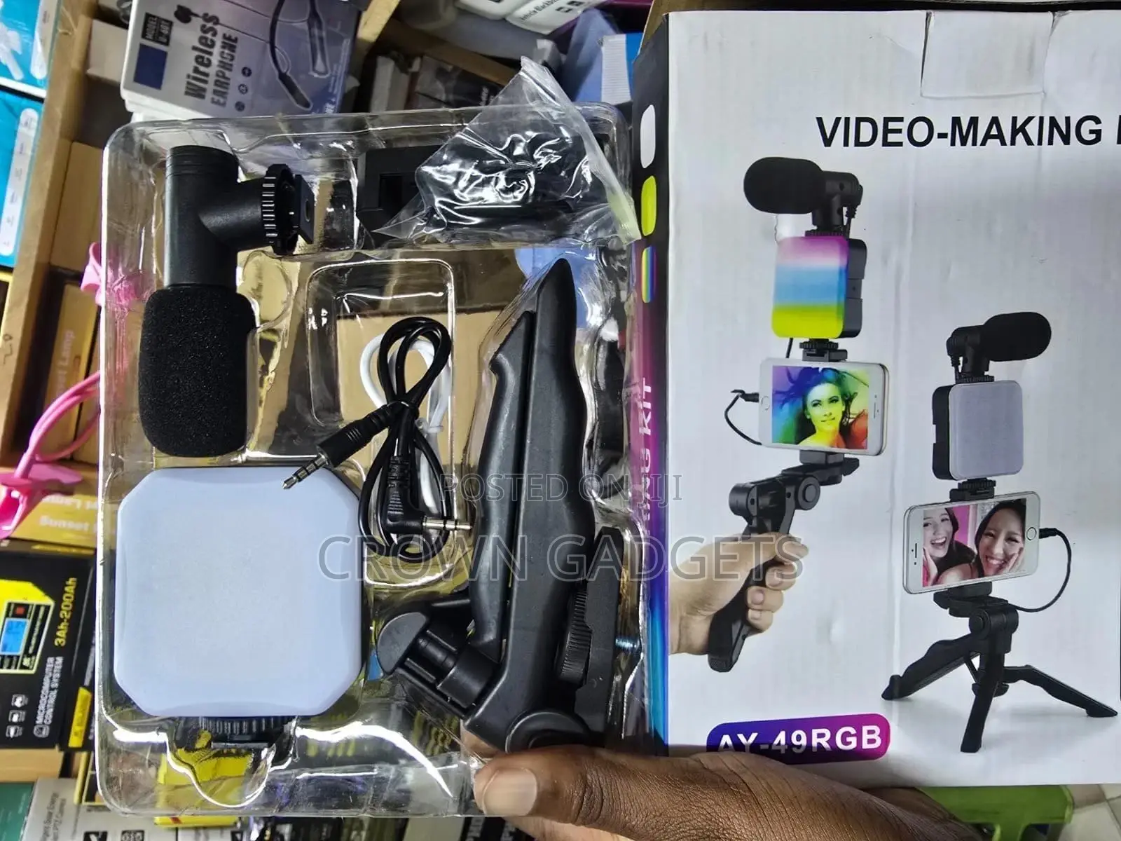 Professional Ay-49rgb Smartphone Filmmaking Kit With Light