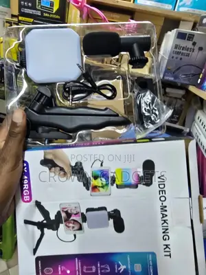 RGB Led Video Kit With Tripod, Microphone Phone Holder