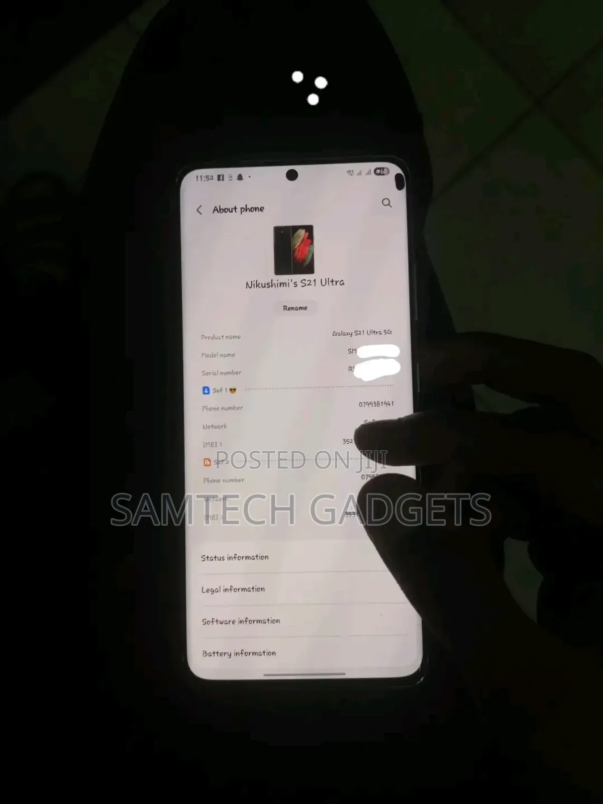 Samsung Galaxy S21 Ultra 5G 256 GB Black