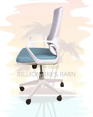 White Ergonomic Mesh Office Chair (Orthopedic) — Fast Seller