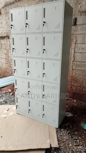 15 Locker Cabinet With 2 Keys on Each Locker