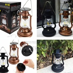 *Solar Vintage Handcrank Lamp Small Lantern* Solar Charger