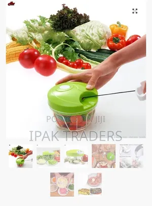 *Manual Spin Cutter Food Chopper Food Processor 450ml
