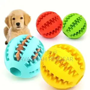 Chew Toy Ball Made of Natural Rubber for Cats and Dogs - Large Size