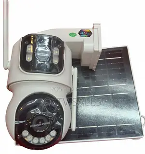 4g Simcard 4 Megapixel Dual Lens Solar Powered CCTV Camera