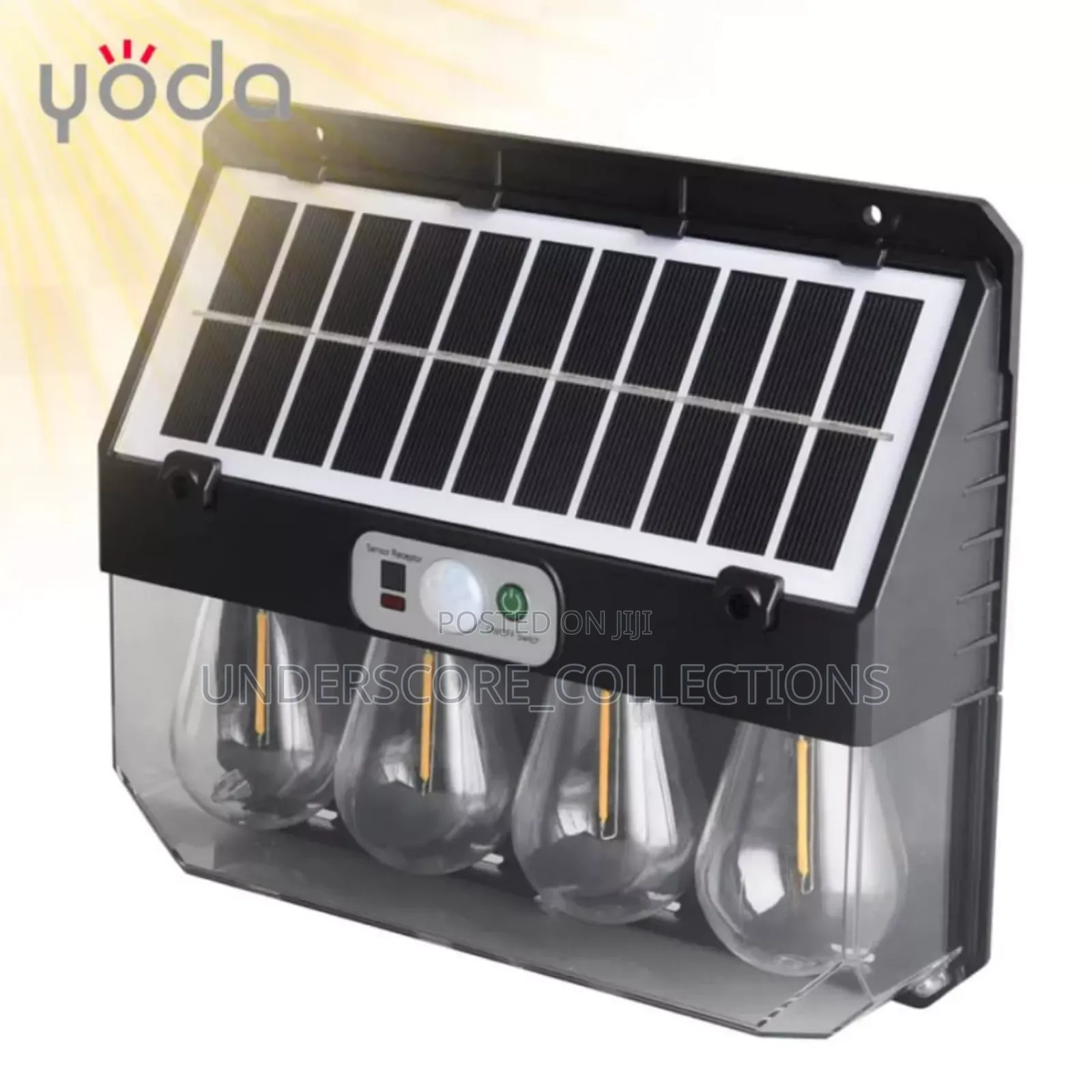 Tungsten Bulbs Outdoor Solar Sensor Wall Lamp Light With Solarpanel*