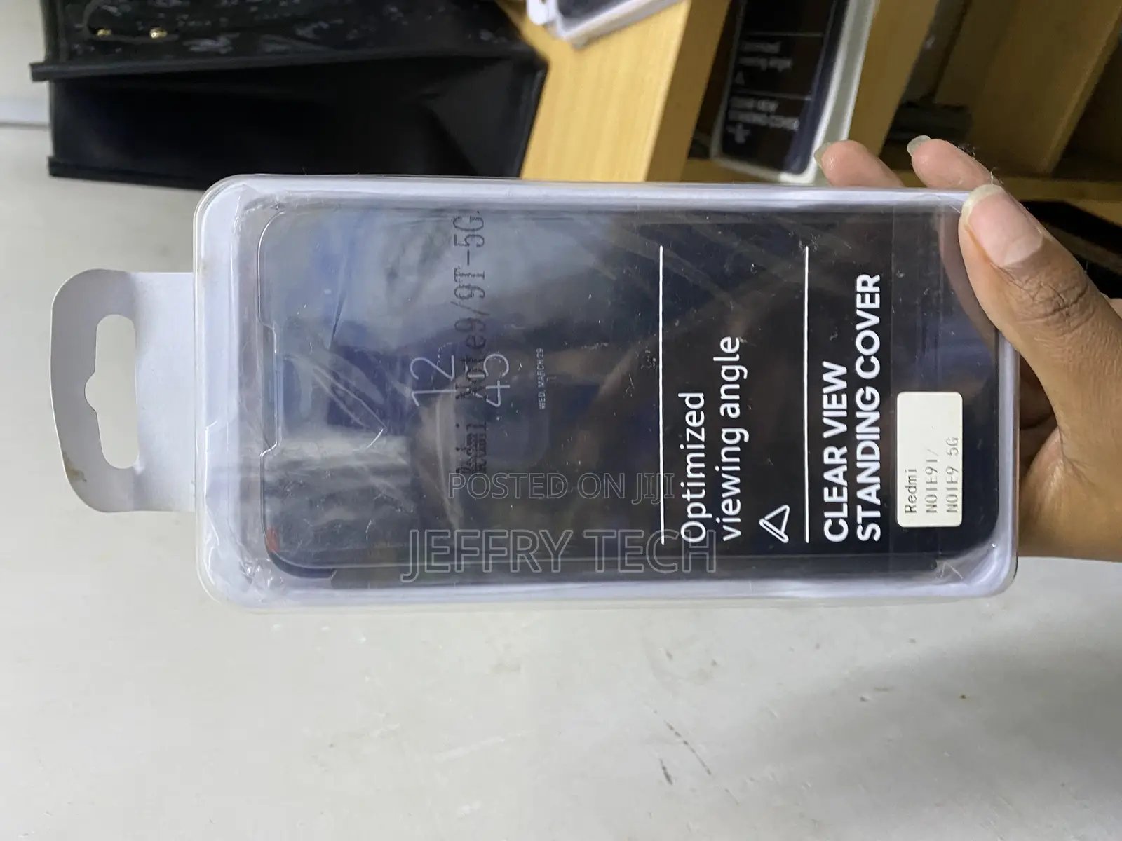 Liner Case for Xiaomi Redmi Note 9t 5g, Smart Flip Clear View Case