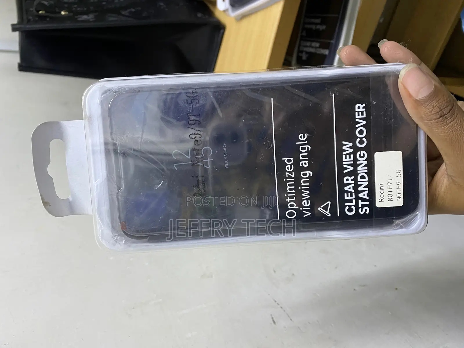 Liner Case for Xiaomi Redmi Note 9t 5g, Smart Flip Clear View Case