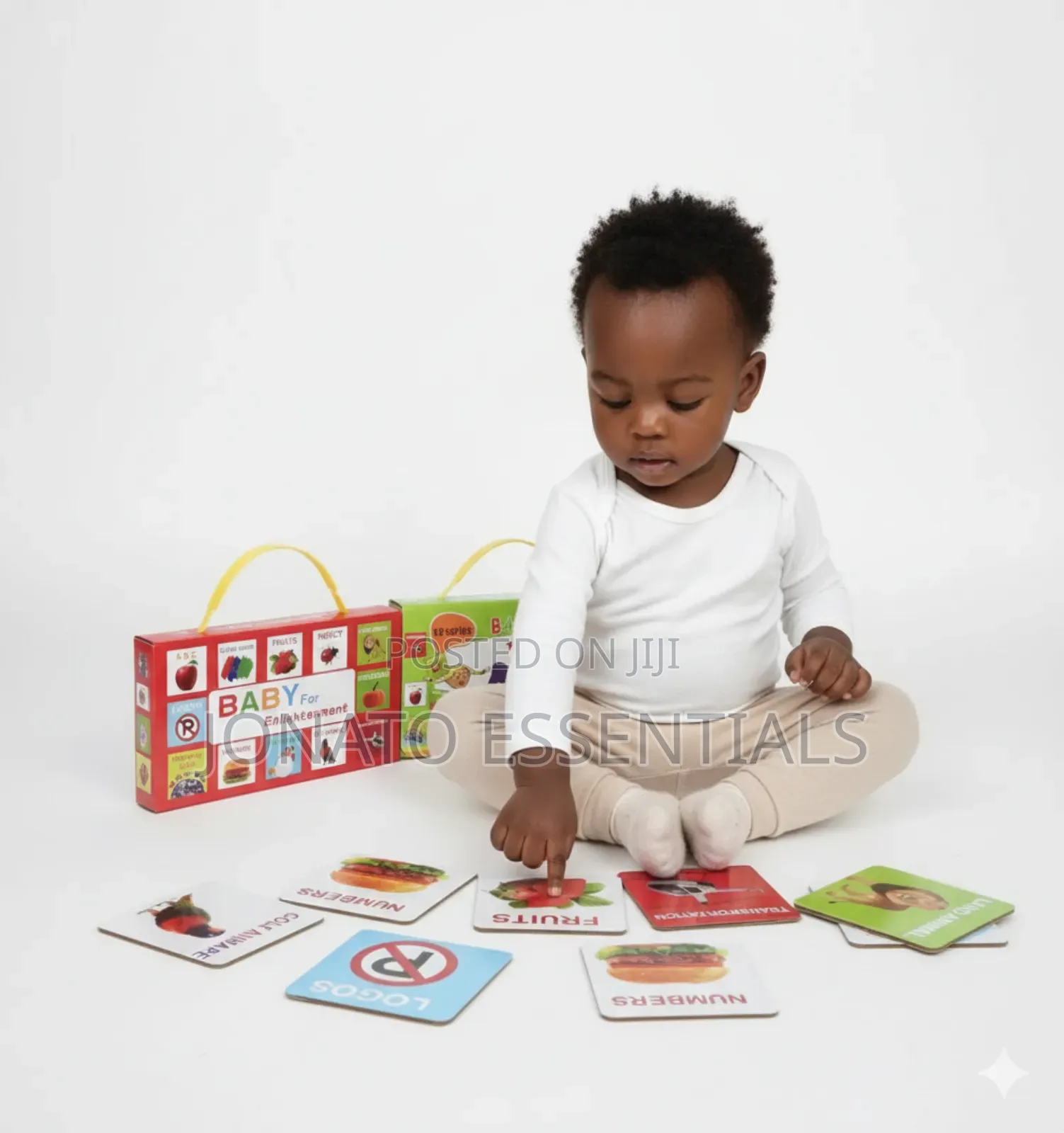 12pc Baby Educational Flash Cards Set