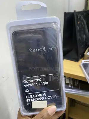 Kbiko Oppo Reno 4 4g Clear Viewc Leather Flip Case