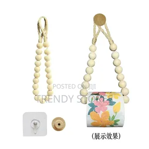 Beaded Toilet Paper Roll Holder