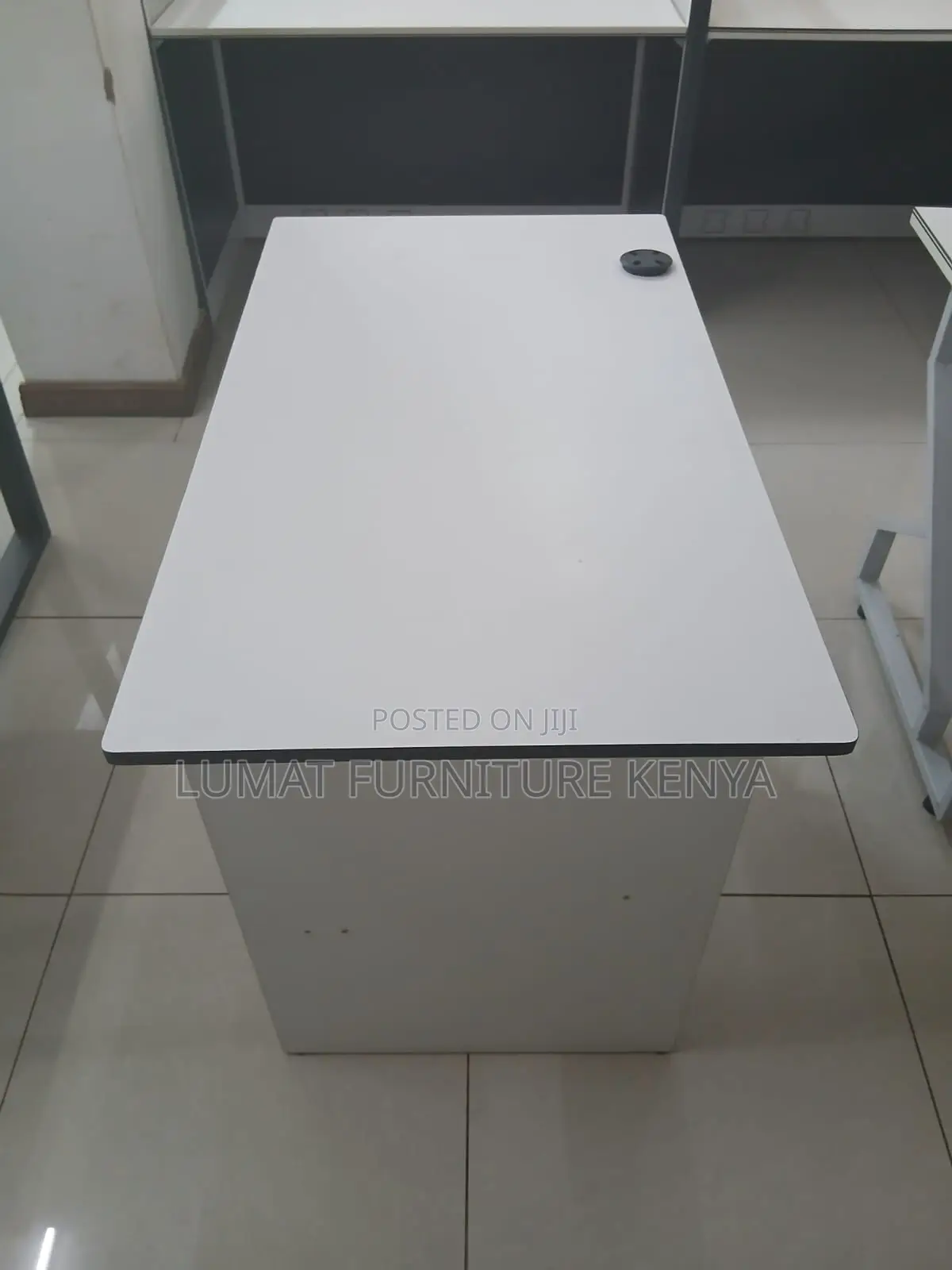 1m Modern White Study Table