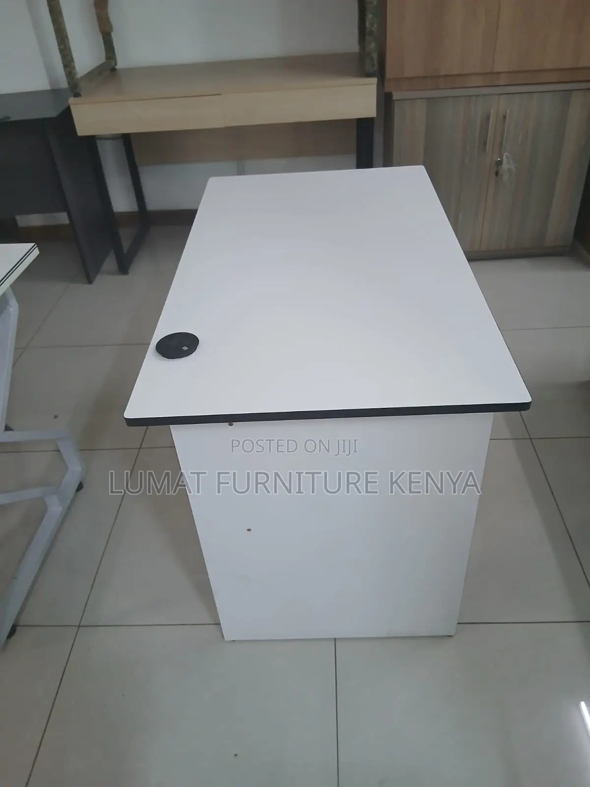 1m Modern White Study Table